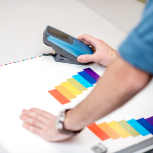 Colour testing using a spectrophotometer